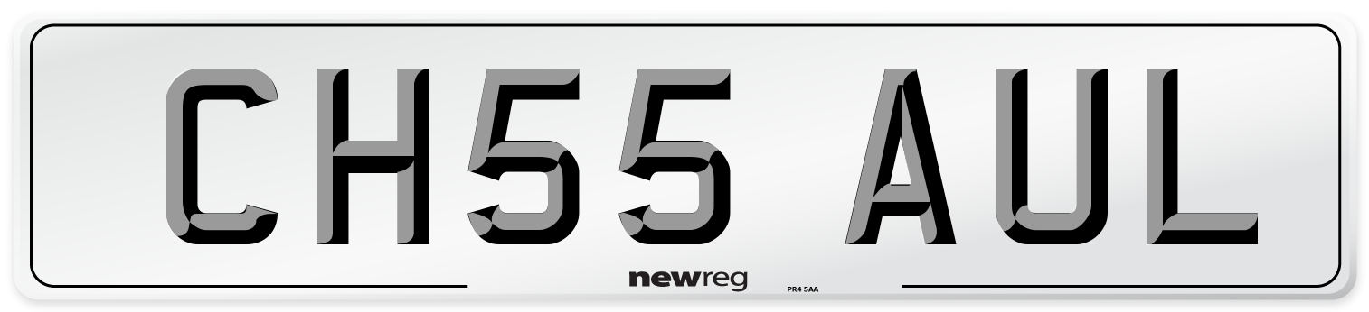 CH55 AUL Number Plate from New Reg